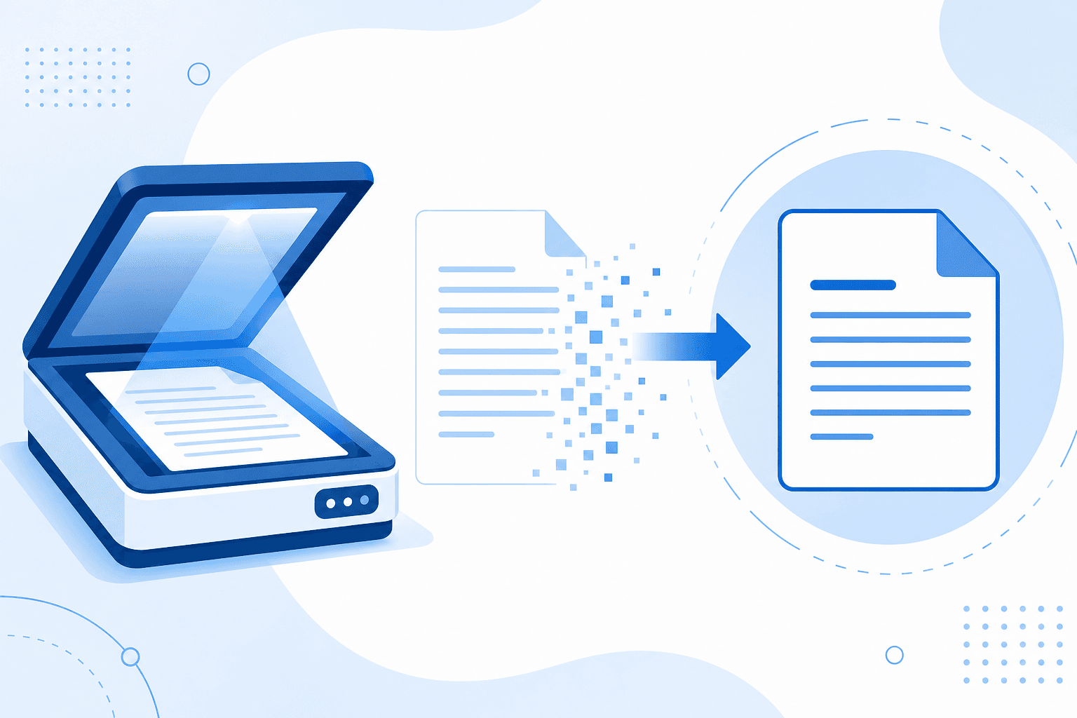 Иллюстрация: Скан документа в Word с OCR: распознавание текста онлайн